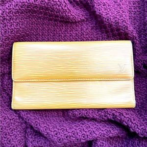 Louis Vuitton Yellow Epi Bifold Wallet EUC # CA0030